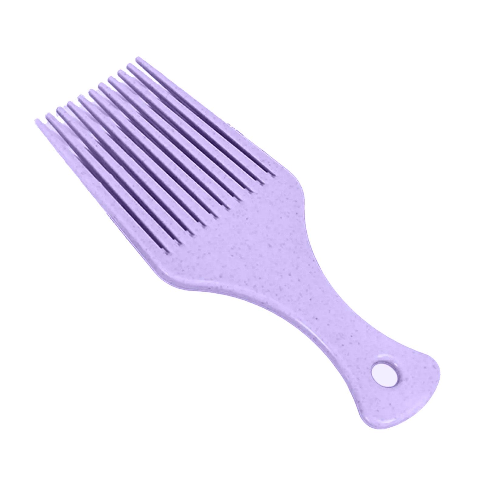 

Профессиональная расческа с широкими зубьями для вьющихся и афро-волос. Мягкое распутывание, уменьшение ломкости волос, укладка волнистых волос. фиолетовый
