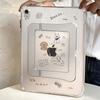 Cute Line Art Puppy IPad Case With Stand Support Air Mini Pro 10.9 11 13 Inch Smart Sleep Function