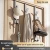 Carbon Steel Over-the-Door Coat and Bag Hook Rack