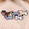 Dog Cat Brooch Cute Dachshund Dog/Kitten Enamel Pin for Women Girls Funny Animal Lapel Pin for Backpack Clothes Hat Jacket