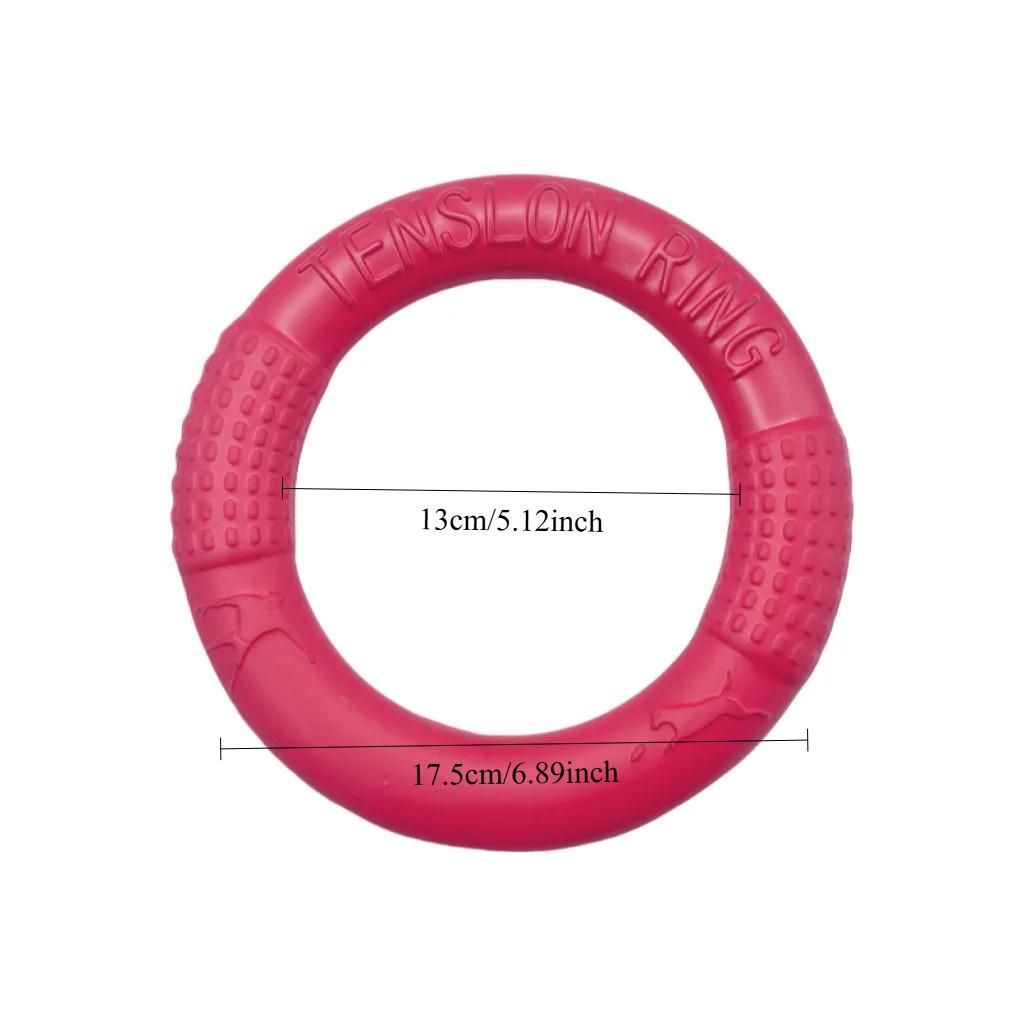 Waterproof Floating EVA Dog Training Flyer – Interactive Tug Ring & Chew-Resistant Flying Disc, Multi-Functional Fitness Toy