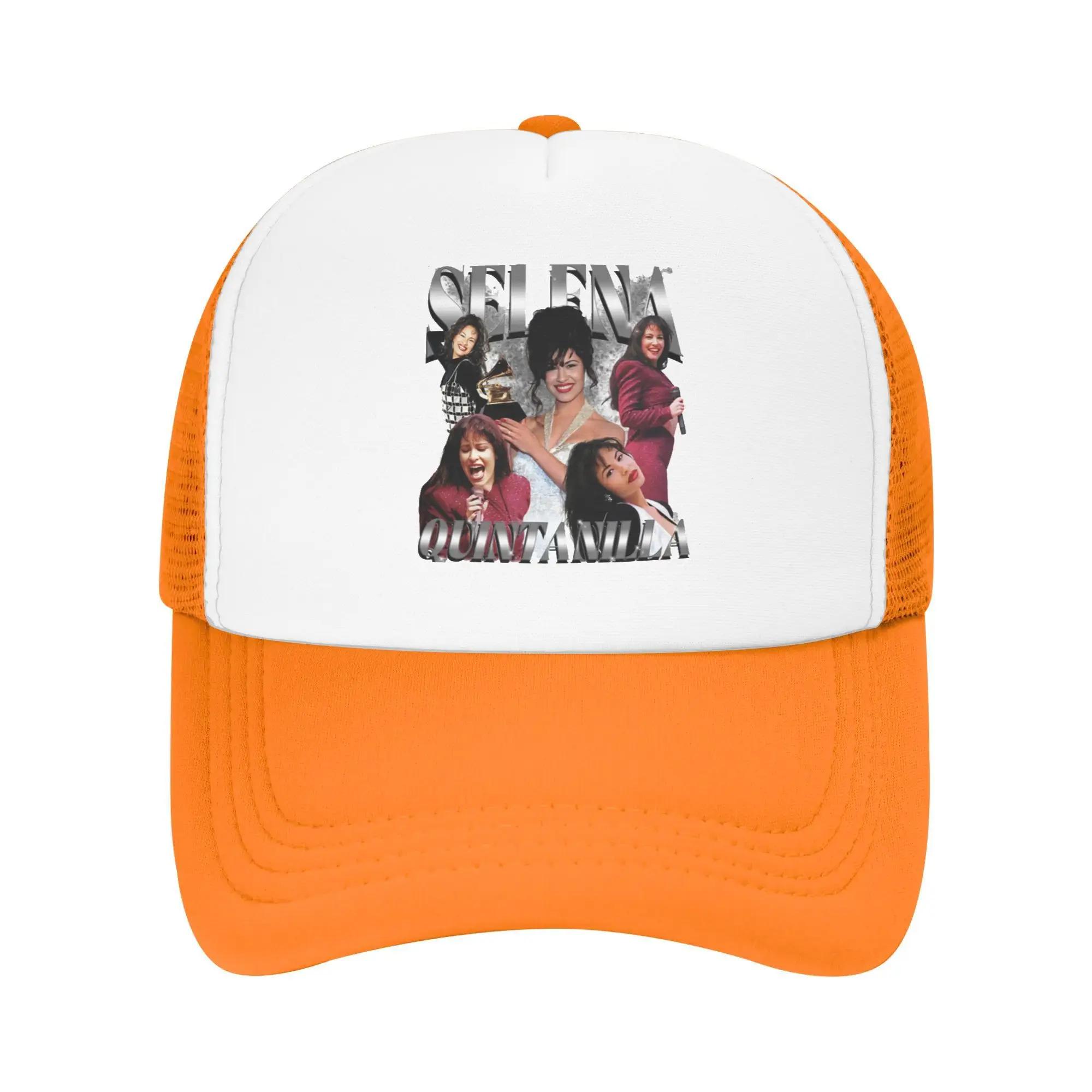 

Stage Charm Selena Quintanilla Album Singer Fans Sport Mesh Baseball Caps Unisex Spring Unisex Beach Sunscreen Hats Trucker Cap One Size