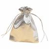 20Pcs Adjustable Jewelry Packaging Bag Silver Gold Colors Reusable Candy Storage Pouches Portable Multifunctional