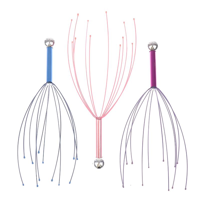 1Pc Anti-stress Pain Relief Octopus Head Scalp Neck Stress Release Relax Massage Claw Head Body Massager