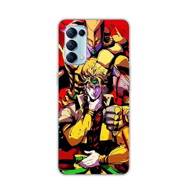Jojo's Bizarre Adventure Jojo Pro OPPO Reno7 SE 6 5 Z F 4G 5G Find X2 X3 Neo Lite Pro Plus Průhledný Měkký Telefonní Kryt Coque