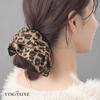VINGTAINE Square Leopard Print Hair Cute for Adult Scrunchie, Tie, Updos, Women, HS-228