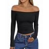 2025 Trendy One-Shoulder Long Sleeve Slim Fit Women's T-Shirt