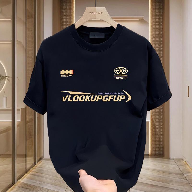 

Мужская хлопковая футболка свободного кроя с американским принтом, круглым вырезом и короткими рукавами S