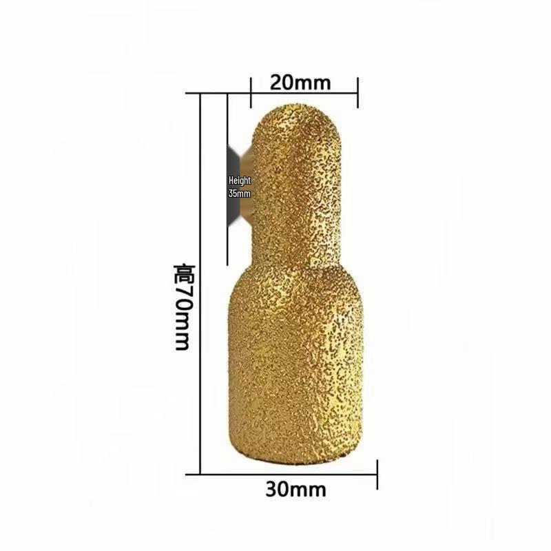 Enhanced Rear Arc Tile Polishing Stick - Angle Grinder Cylindrical Grinding Head