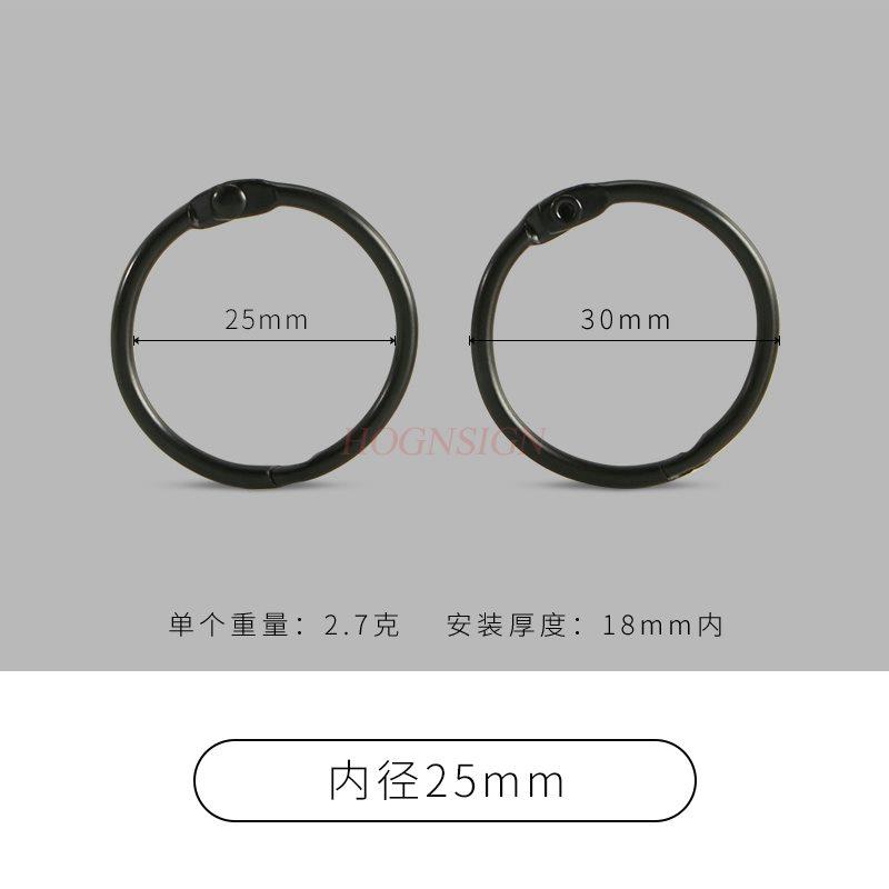 20 PCS DIY jewelry accessories, colored iron baking paint, circular keychain, loose leaf ring, movable card ring, binding ring