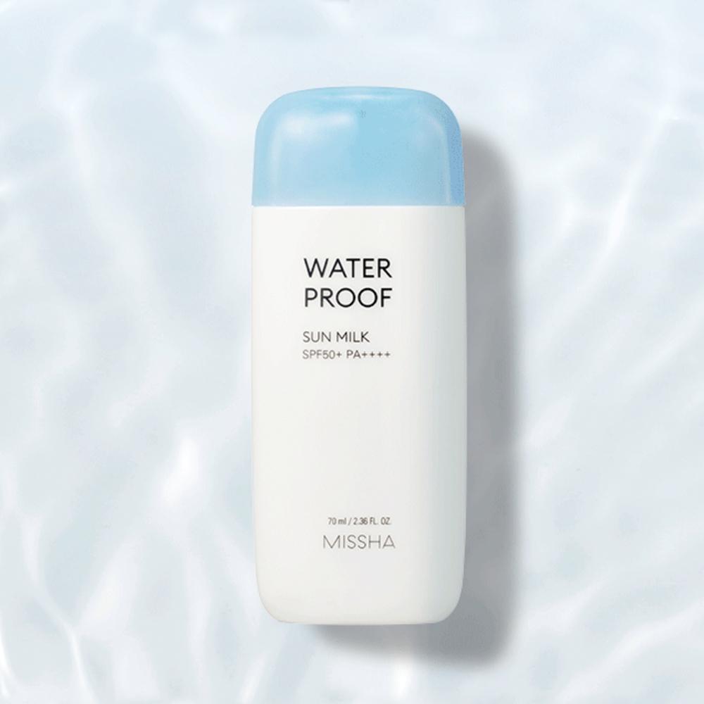 Missha All Around Safe Block Waterproof Sun Milk – Long-Lasting SPF50+ PA++++ UV Protection, Korean