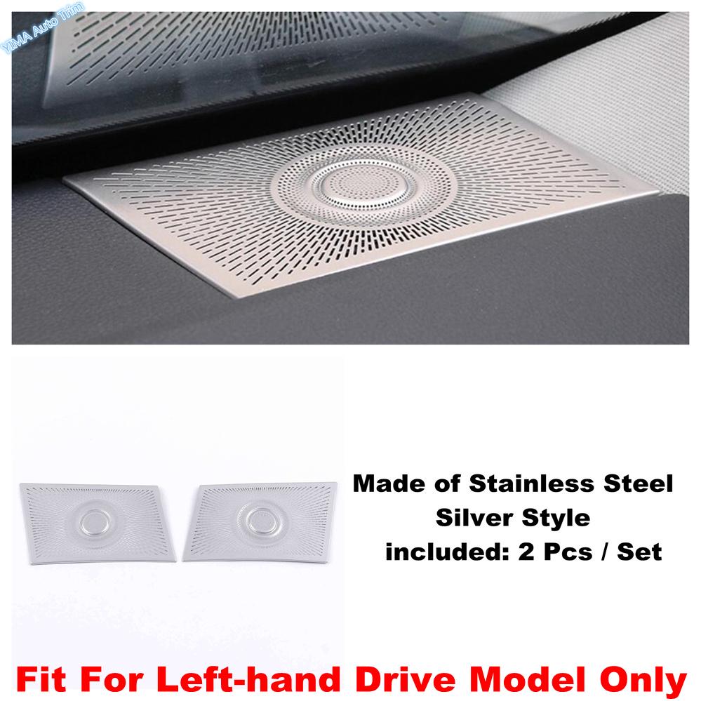 Stainless Steel Sticker Dashboard Stereo Audio Speaker Sound Cover Decoration Frame Trim For Toyota Highlander XU70 - 2025
