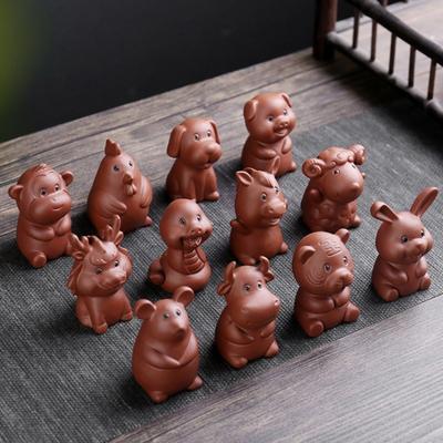Tea Pet Small Horned Boutique Can Be Raised To Attract Wealth Tea Play Fish Tank Decoration Tea Table Ornaments