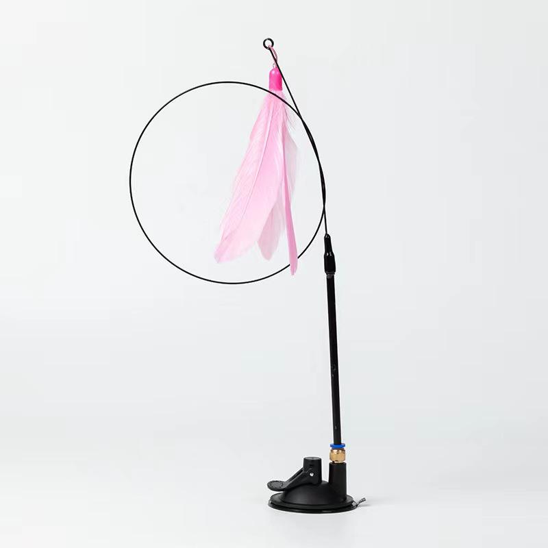 Jucărie detașabilă cu ventuză pentru pisici, tip teaser, pentru joacă individuală și ameliorarea plictiselii