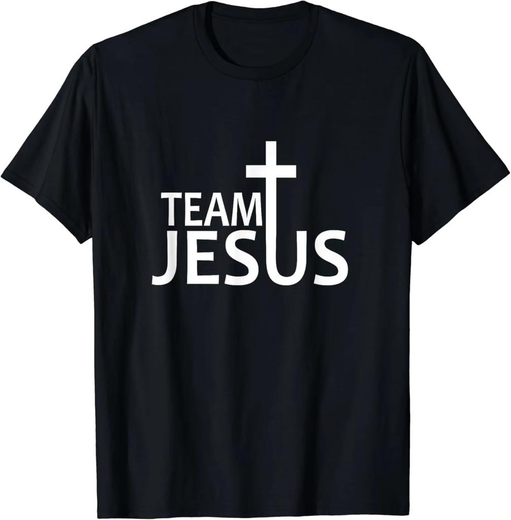 Unisex Clothing Unisex Funny Team Jesus Christian Faith Pray God Religious TShirt Funny Jesus Clothes T Shirts Graphic T Shirts