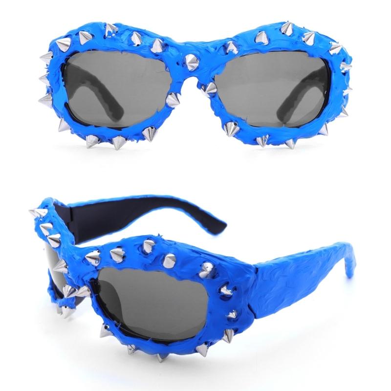 Hip Hop Sporty Sunglasses Stylish Unique Lightweight Sunglasses Futurists Shades Live Show Party Photo Props