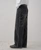 DRAW FIT Wide Carpenter Work Pants [Black]