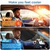 Car Window Shades, 2 Pack Magnetic Half  & Half See-Through Car Sun Shade Side Window, Front Window Shade Block Heat UV Rays  for Driver Passenger