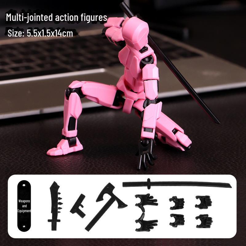 Lucky 13-Joint Action Figure: Trendy 3D Decompression Toy & Ornament.