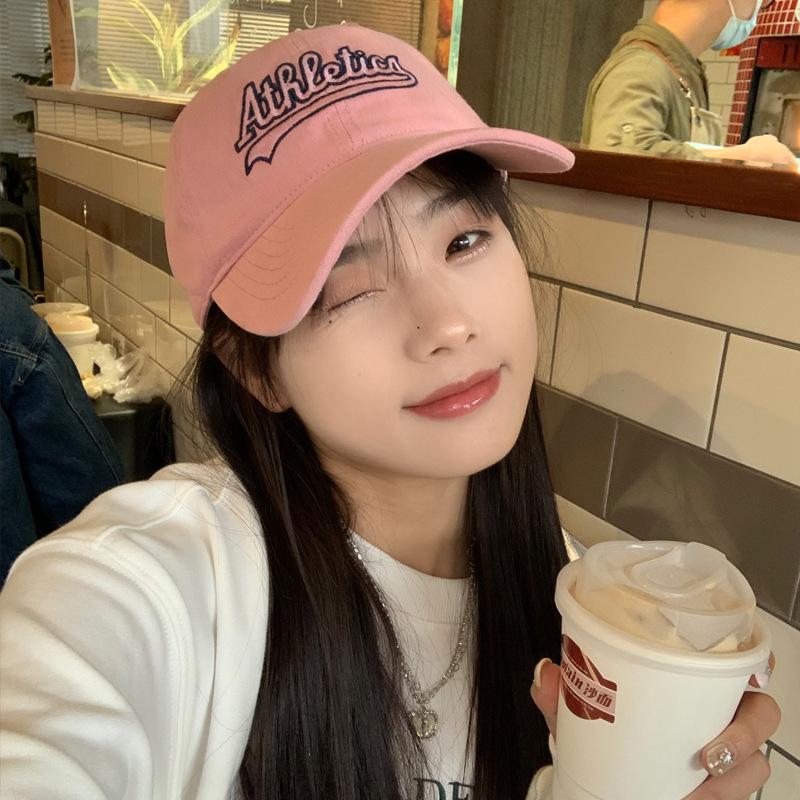 

Sweet and cool micro-washed old soft top big brim baseball cap children versatile big head circumference showing face small peaked cap Adjustable