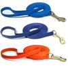 Bunte Wasserdichte PVC Hundeleine, Goldene Zinklegierung Schnalle, Langlebige Haustier-Geh-Trainingsleine in Blau/Orange/Dunkelblau