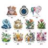 Acrylic 2D/Flat DIY Diamond Painting Desktop Ornaments Kit 5D DIY Diamond Art Tabletop Decorations for Home Office Desktop Decor