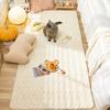 Thick Imitation Rabbit Hair Rug Living Room Coffee Table Rug Long Velvet Non-slip Bedroom Wall-to-wall Rug Bedside Tatami Floor Mat