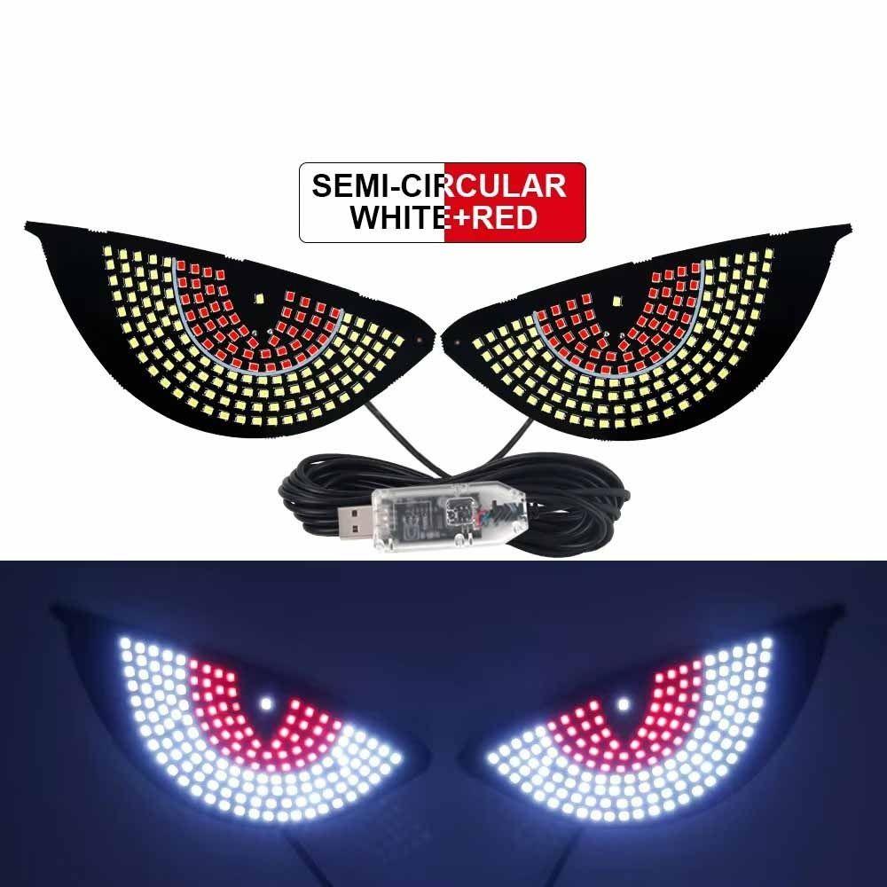 2PCS Universal Car Eyes Light Demon Eye Design Vehicle Signal Lights  Truck Accessories