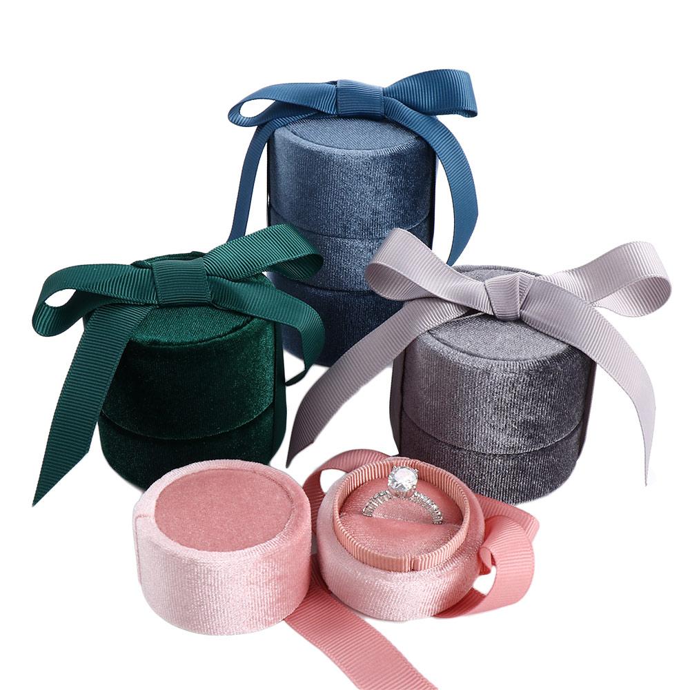 Box Velvet Engagement  Ring Necklace Jewelry Box Displays Box Fashion Accessories Jewelry Display