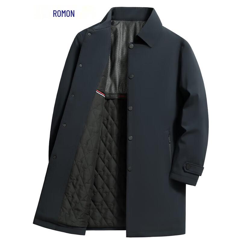 

Мужской утолщенный стеганый пальто Luomeng средней длины с лацканами 185/2XL
