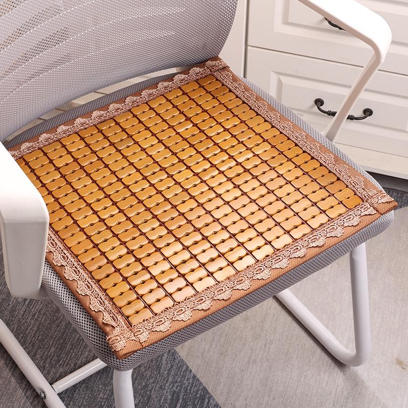 Breathable Bamboo Summer Cool Mat Cushion for Office and Car Chairs