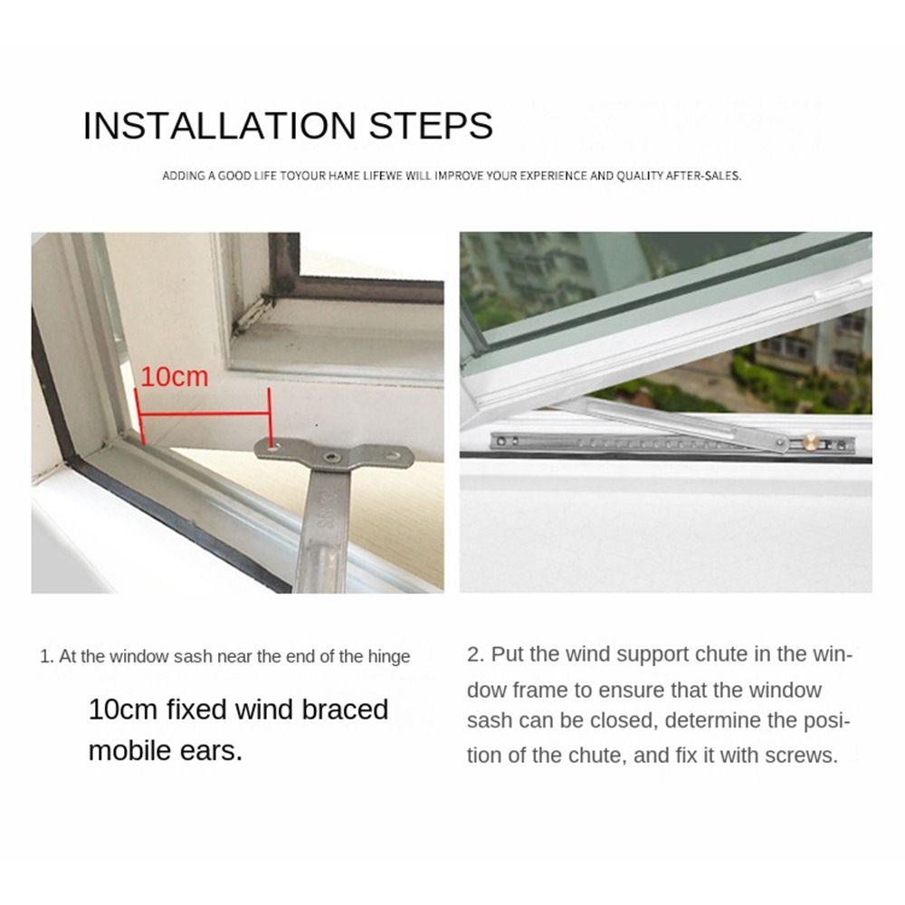 Stainless Steel Window Support Gusset Fixed Angle Controller Window Restrictor Hardware Brace Stopper Children Safety Lock