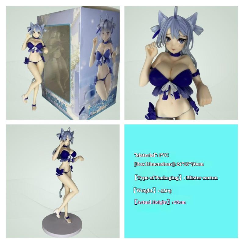 Beautiful Girls Anime Handmade Decorations Love  Standing Swimsuit Animation Handmade Model