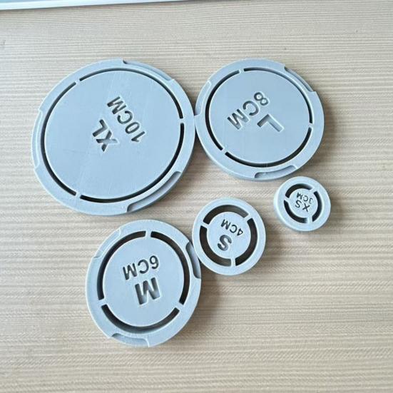 Ceramic Shaping Mold 5PCS Pottery Foot Ring Tool, Reusable ABS DIY Clay Molder, Studio Equipment Handmade Base Alignment for Consistent Bowls And