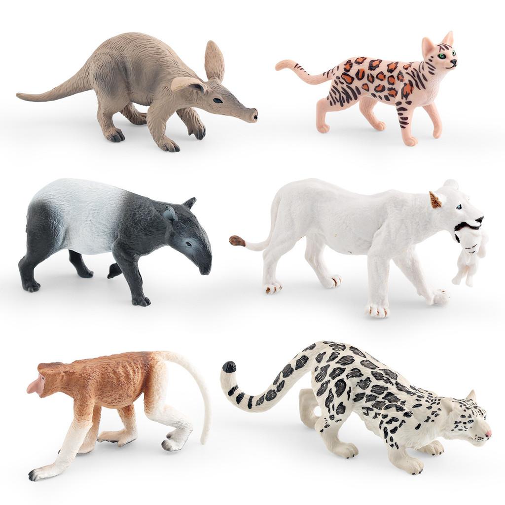 Wild Animal Pvc Model Set With Static Animal Figurines For Collector Display