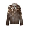 Women's Shirt With Floral Print Buttons, Long Sleeved Casual Regular Shirt Blouses Casual Plus Size Basic Tops