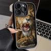 Phone Case for iPhone 17 Air 16E 15 16 Pro Max Lion Male Man King Cover 14 Plus 13 12 Mini Soft Shell Silicone Fundas