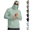 Men's Sun Hoodie Shirts 0+ Guard Long Sleeve Fishing Shirt For Men Swim Hiking Boating