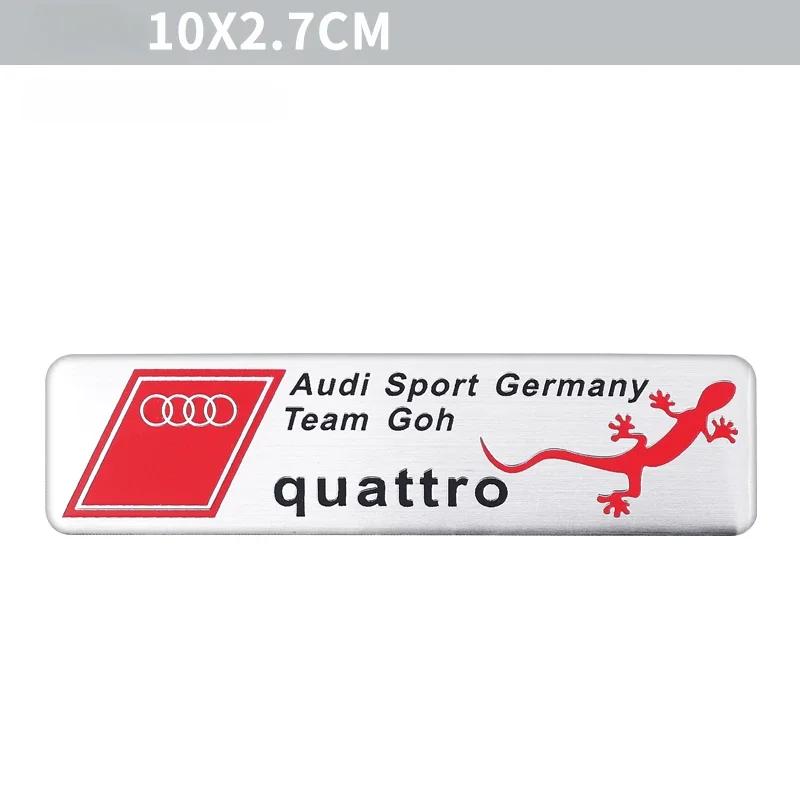 1P hot A3 A4 B8 8P 8V A6 C7 A5 Q5 B7 B6 B9 SLINE Q2 Q7 Retrofitting Sline Car Logo RS Metal Car Sticker Tail Logo Side Logo