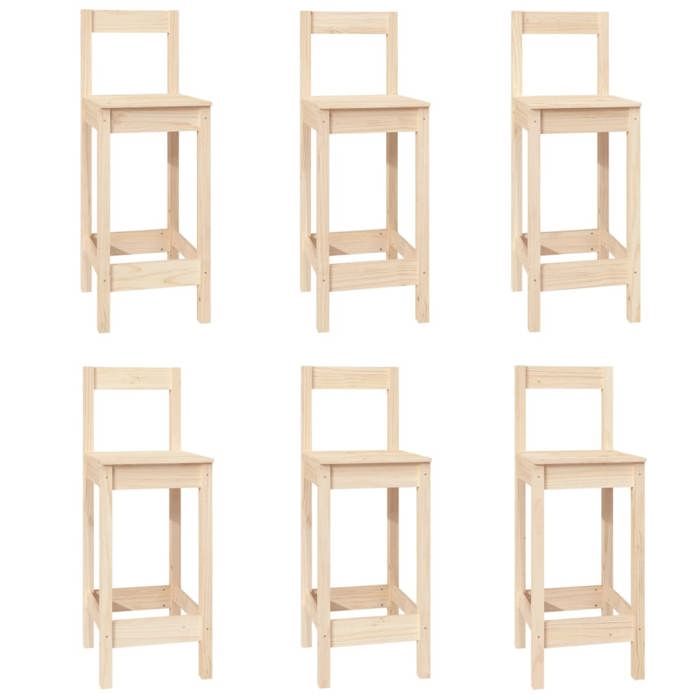 VidaXL Bar Set 7 Pcs Bistro Furniture Set Dining Room Kitchen Pub Furniture Indoor Wood 3124712