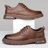 Men's Shoes Autumn Business Casual Leather Shoes Men's Retro Tooling Big Head Strong Lace-up British Fashion Leather Shoes