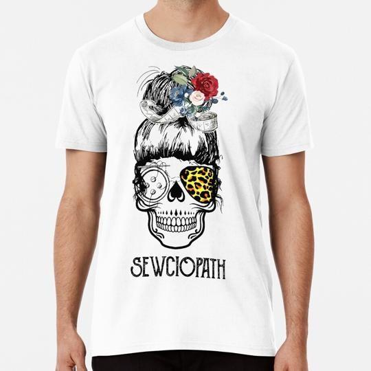 Skull Sewing Sewciopath S to 5XL Made in the USA T-Shirt S разноцветный