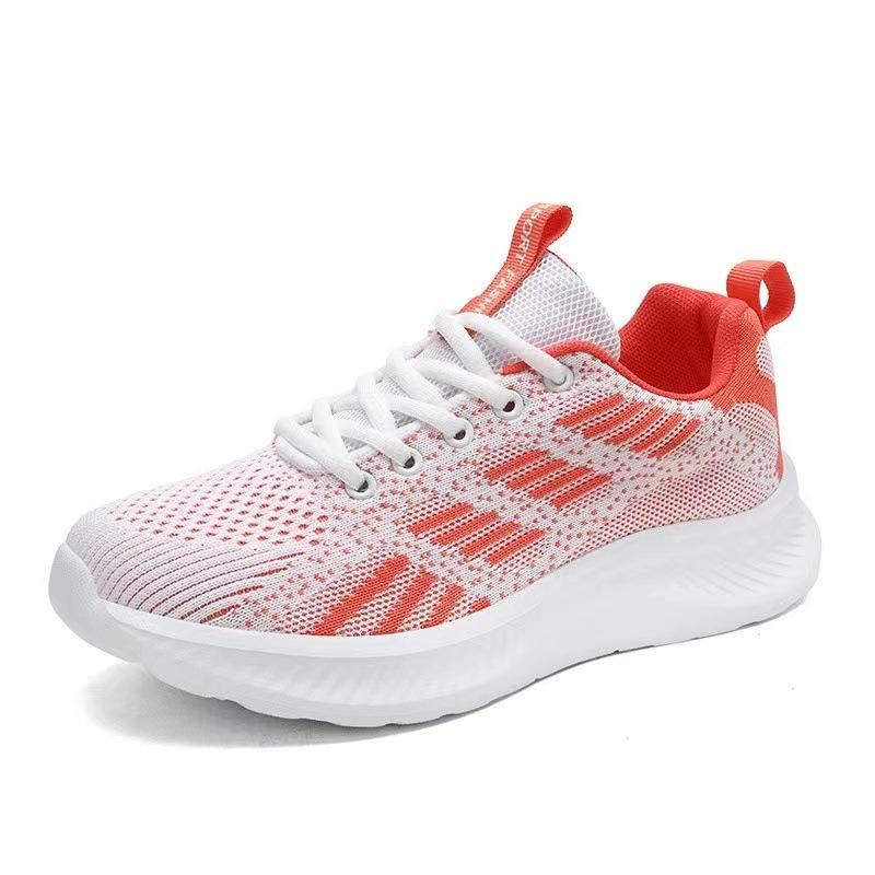 

Women s shoes spring and autumn new soft-soled fly-woven sports casual shoes lightweight soft-soled women s running shoes 41 помаранчевий