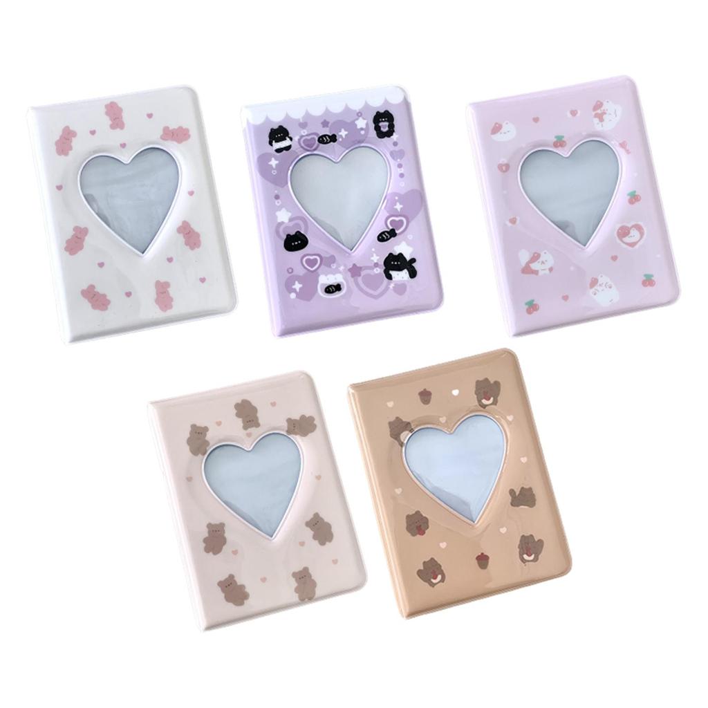 3 inch Photo Album Photocard Sleeves 20 Sheets 40 Pockets Lightweight Cards Binder Photocard Holder Book for Anniversary Gifts