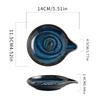 Kitchen Storage Spoon Holder in a Water Droplet Shape, Ceramic Long-Handled Spoon Rack, Suitable for Soup Spoons, Small Spoons, And Large Spoons
