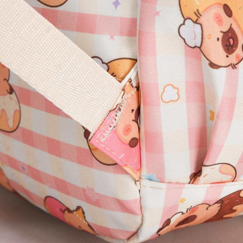 Cartoon Printed Schoolbag Junior High School Student Backpack Women's Large Capacity Backpack