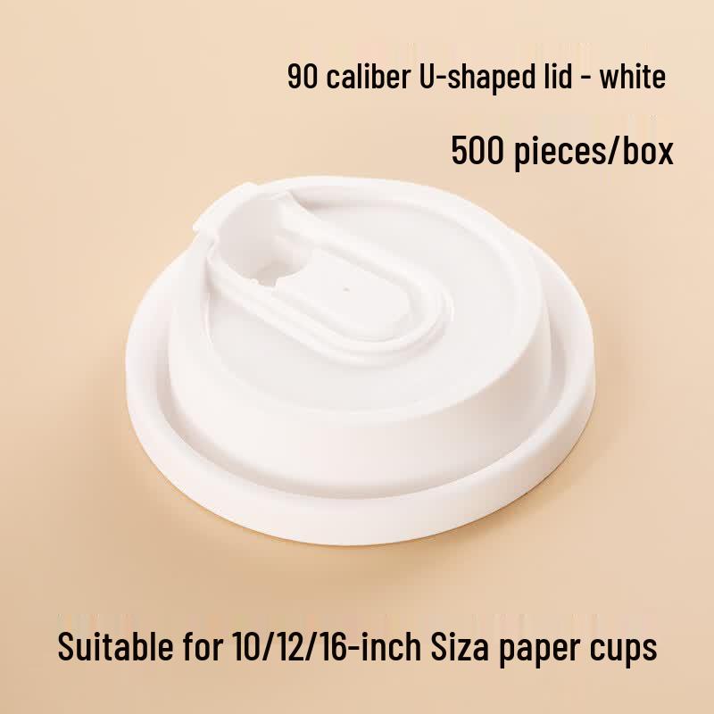90mm Disposable Plastic U-shaped Lids