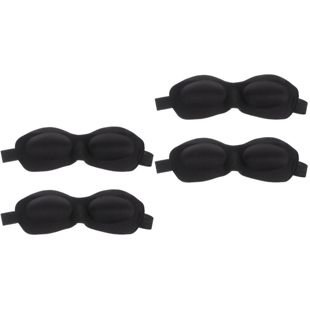 4Stk Schlafmaske Verdunkelnd Elastisch Komfortabel Für Schlaf