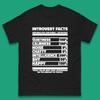 Fakty o introwertykach Koszulka męska Damskie Topy T-shirty
