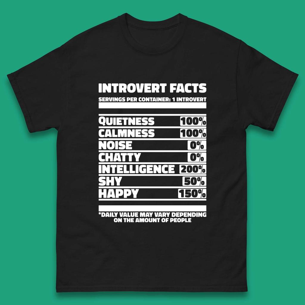 Introvert Facts Mens T-Shirt Womens Tops Tees